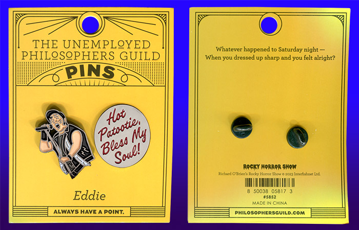 The Unemployed Philosophers Guild products - Rocky Horror Eddie Pin