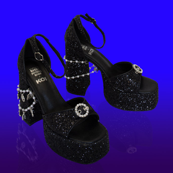 Koi Footwear - Frank N Furter Charm Heels
