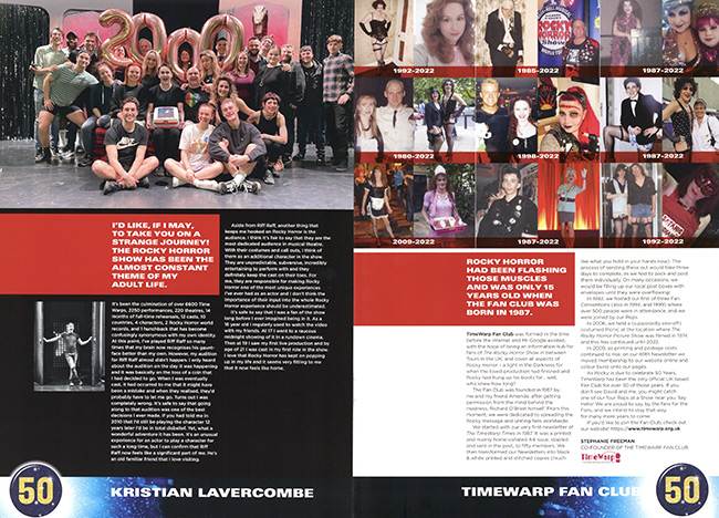 Krisitan Lavercombe interview and TimeWarp fan club page