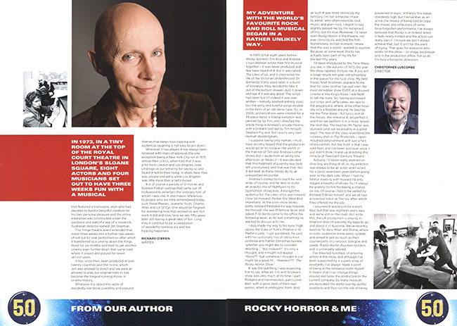 Richard O'Brien and Christopher Luscombe pages