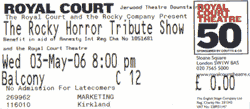 C12 Balcony ticket