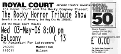 C13 Balcony ticket